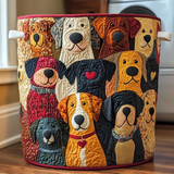 Perros Coloridos | Cesta de Ropa Hecha a Mano