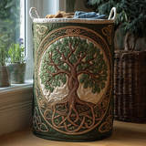Árbol de la Vida | Cesta de Ropa Hecha a Mano