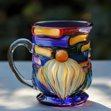 Taza de enano hecha a mano para libros en 3D
