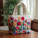 Bolso Artesanal Acolchado "Tulipán"